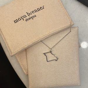 Missouri State necklace by Maya Brenner - sterling silver